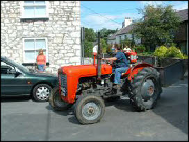 Tractor rally in Cilcain