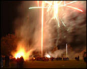 Fireworks in Cilcain Fireworks in Cilcain