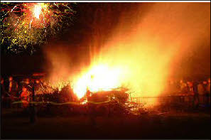 Fireworks in Cilcain Fireworks in Cilcain