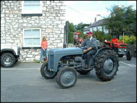 Tractor rally in Cilcain